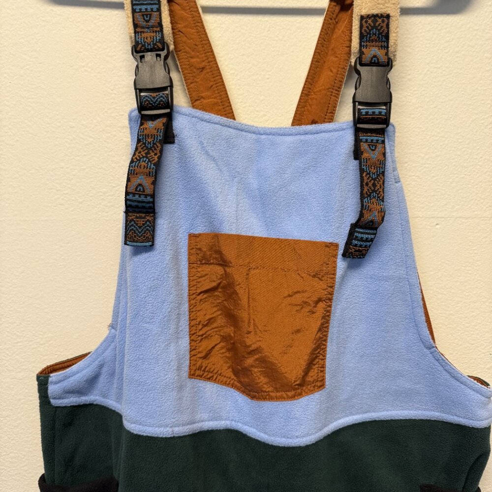 KAVU Women’s Pocatello Fleece Overalls Size Large - Picture 4 of 5